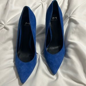 Blue Suede Marc Fisher pumps
